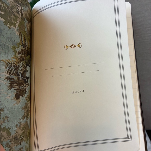 Gucci GG Horsebit Leather Notebook Red & Green Stripe - NWT w/ Dust Bag & Box - Picture 8 of 10